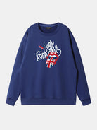 Rolling Stones Union Jack Lips Graphic Sweatshirt Eleven Oasis