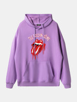Rolling Stones Dripping Tongue Logo Hoodie Eleven Oasis