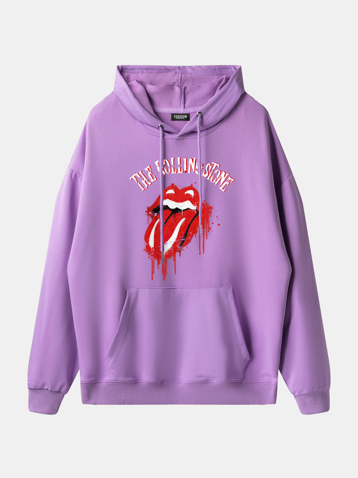 Rolling Stones Dripping Tongue Logo Hoodie Eleven Oasis