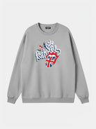 Rolling Stones Union Jack Lips Graphic Sweatshirt Eleven Oasis