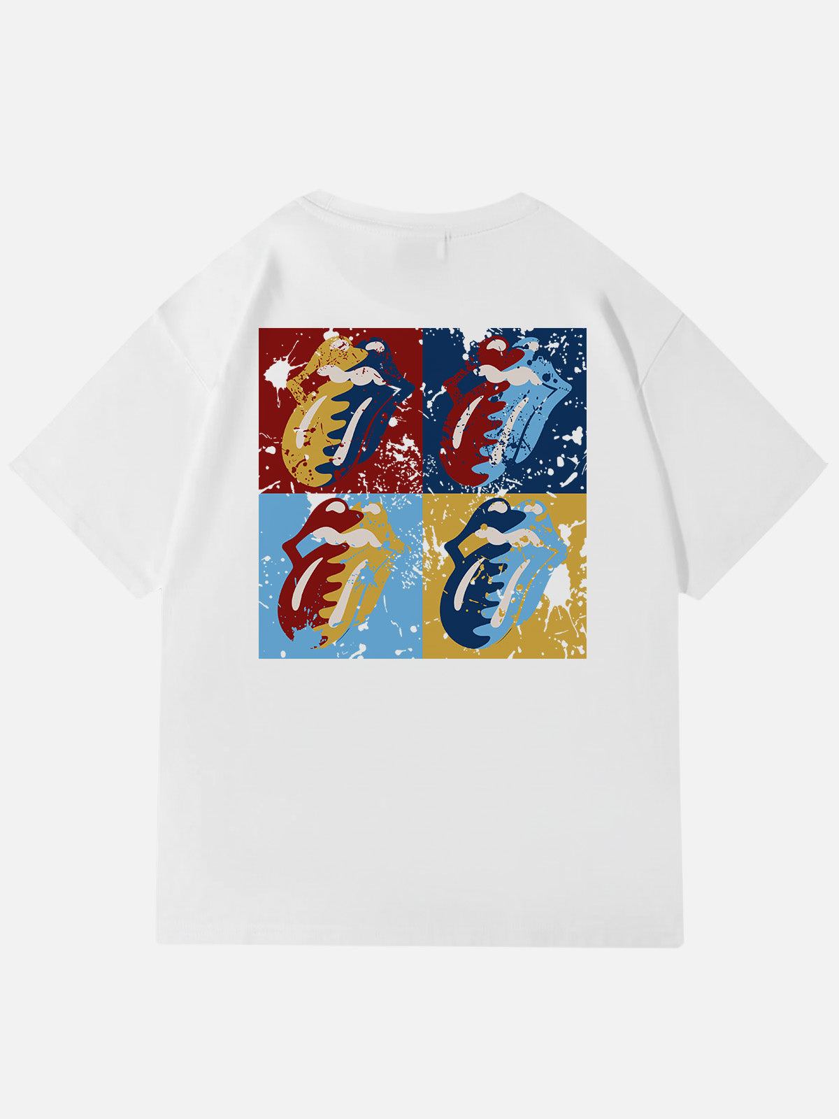 Rolling Stones Pop Art Tongue Logo Cotton T-Shirt Eleven Oasis