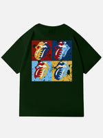 Rolling Stones Pop Art Tongue Logo Cotton T-Shirt Eleven Oasis
