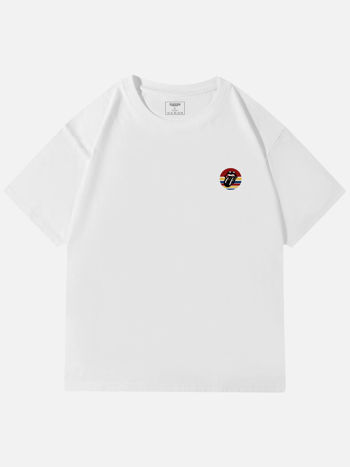 Rolling Stones Pop Art Tongue Logo Cotton T-Shirt Eleven Oasis