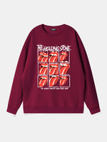 Rolling Stones Tongue Logo Grid Sweatshirt Eleven Oasis