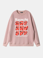 Rolling Stones Tongue Logo Grid Sweatshirt Eleven Oasis