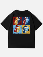 Rolling Stones Pop Art Tongue Logo Cotton T-Shirt Eleven Oasis