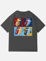 Rolling Stones Pop Art Tongue Logo Cotton T-Shirt Eleven Oasis
