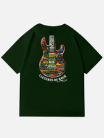 Legends of Rock Guitar Collage Cotton T-Shirt Eleven Oasis
