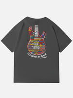 Legends of Rock Guitar Collage Cotton T-Shirt Eleven Oasis