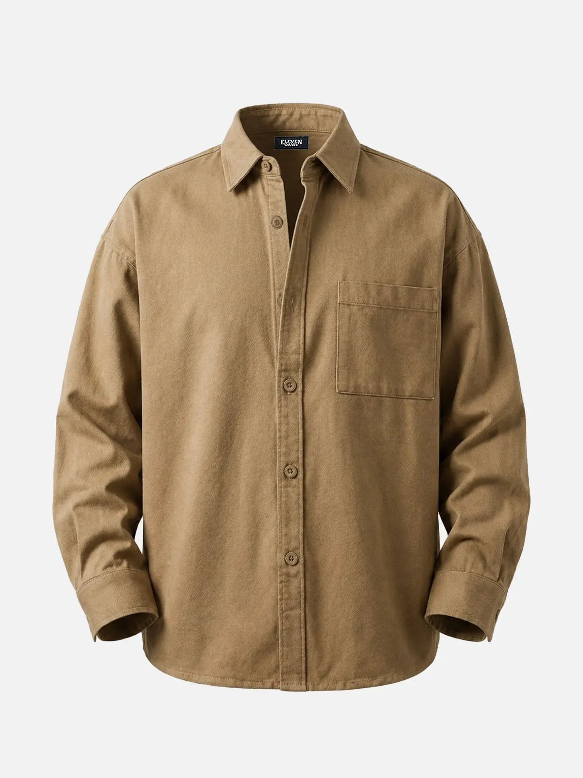 Men's Utility Overshirt Regular Fit Long Sleeve Shirt