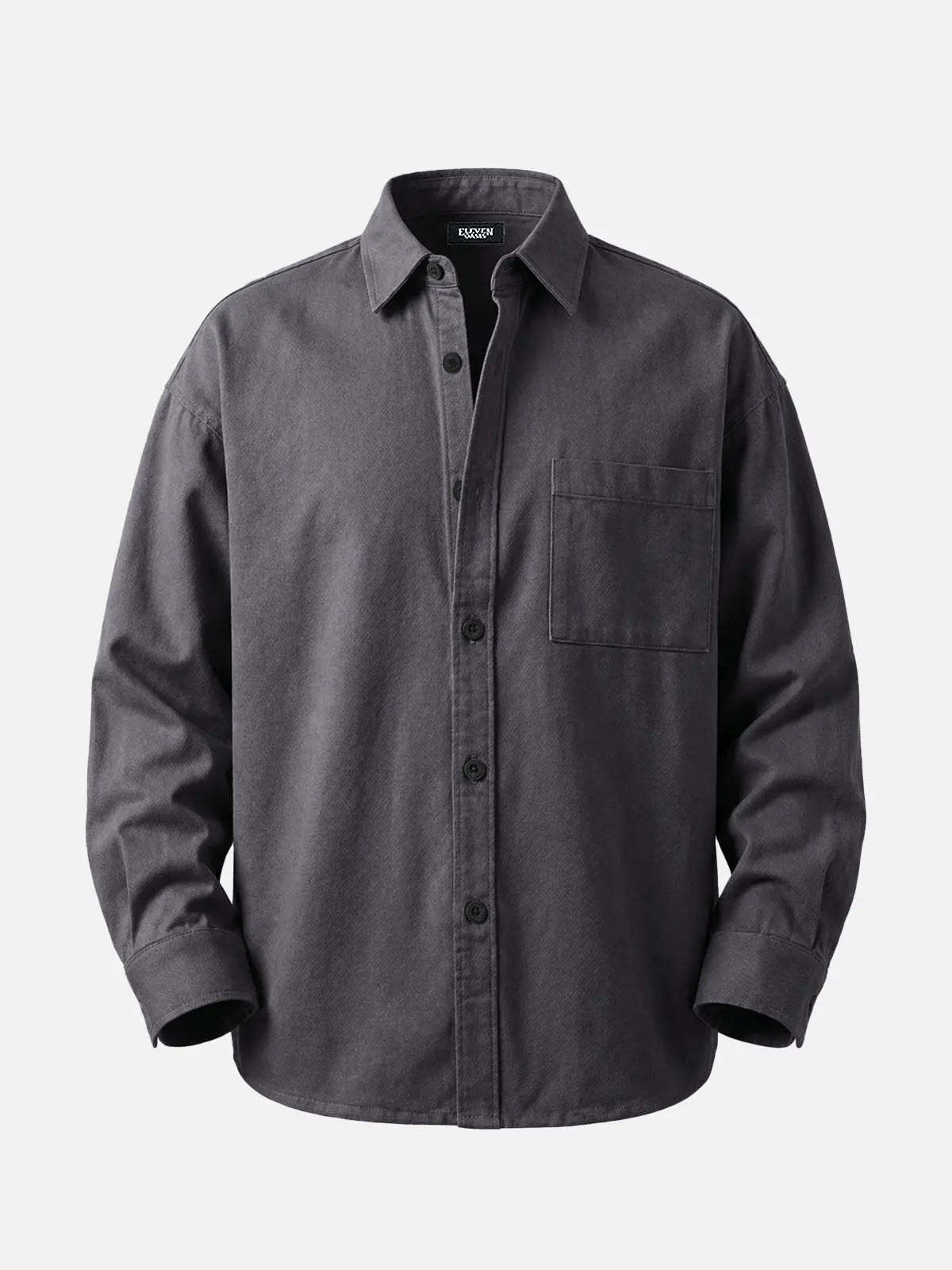 Men's Utility Overshirt Regular Fit Long Sleeve Shirt Eleven Oasis