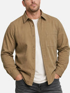 Men's Utility Overshirt Regular Fit Long Sleeve Shirt Eleven Oasis