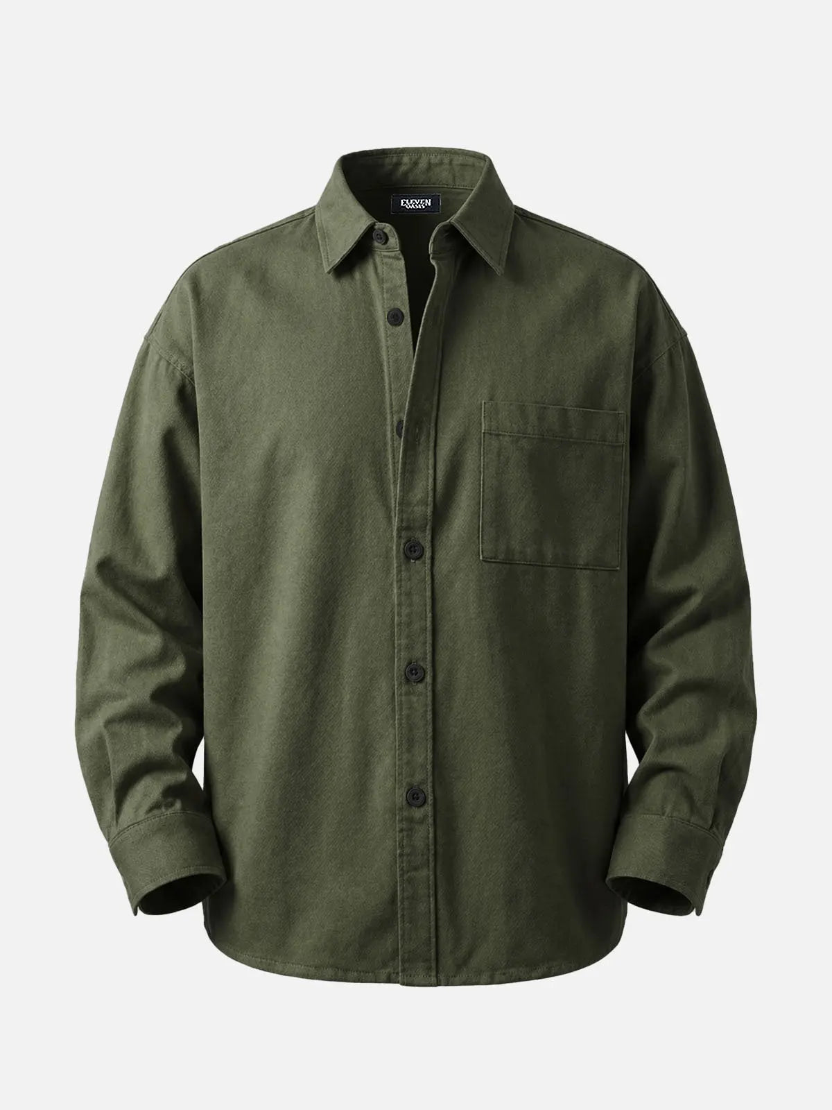 Men's Utility Overshirt Regular Fit Long Sleeve Shirt Eleven Oasis