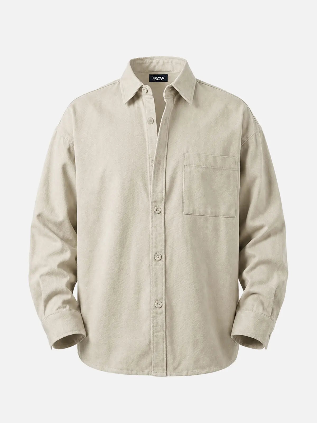 Men's Utility Overshirt Regular Fit Long Sleeve Shirt Eleven Oasis