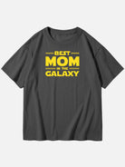 Custom Best Mom in the Galaxy Cotton Short Sleeve T-Shirt Eleven Oasis