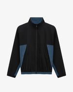 Women's Cropped Track Jacket in Blue & Black 01 