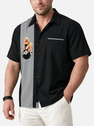Men's Pin-Up Eight Ball Bowling Short Sleeve Shirt?