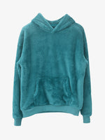 Men's Plush Sherpa Fleece Hoodie Eleven Oasis