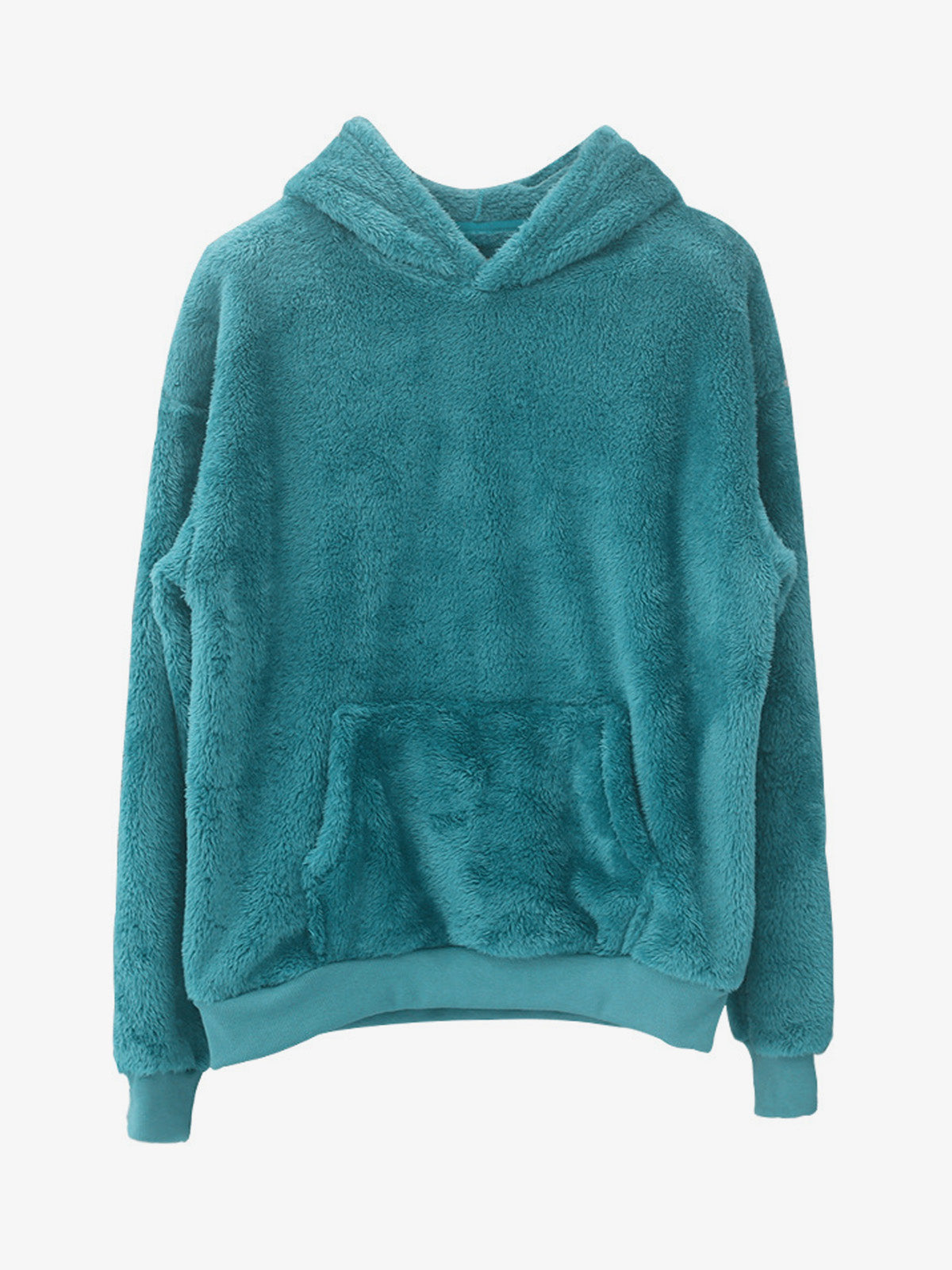 Men's Plush Sherpa Fleece Hoodie Eleven Oasis