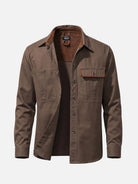 Men's Relaxed Fit Vintage Utility Overshirt Jacket ElevenOasis