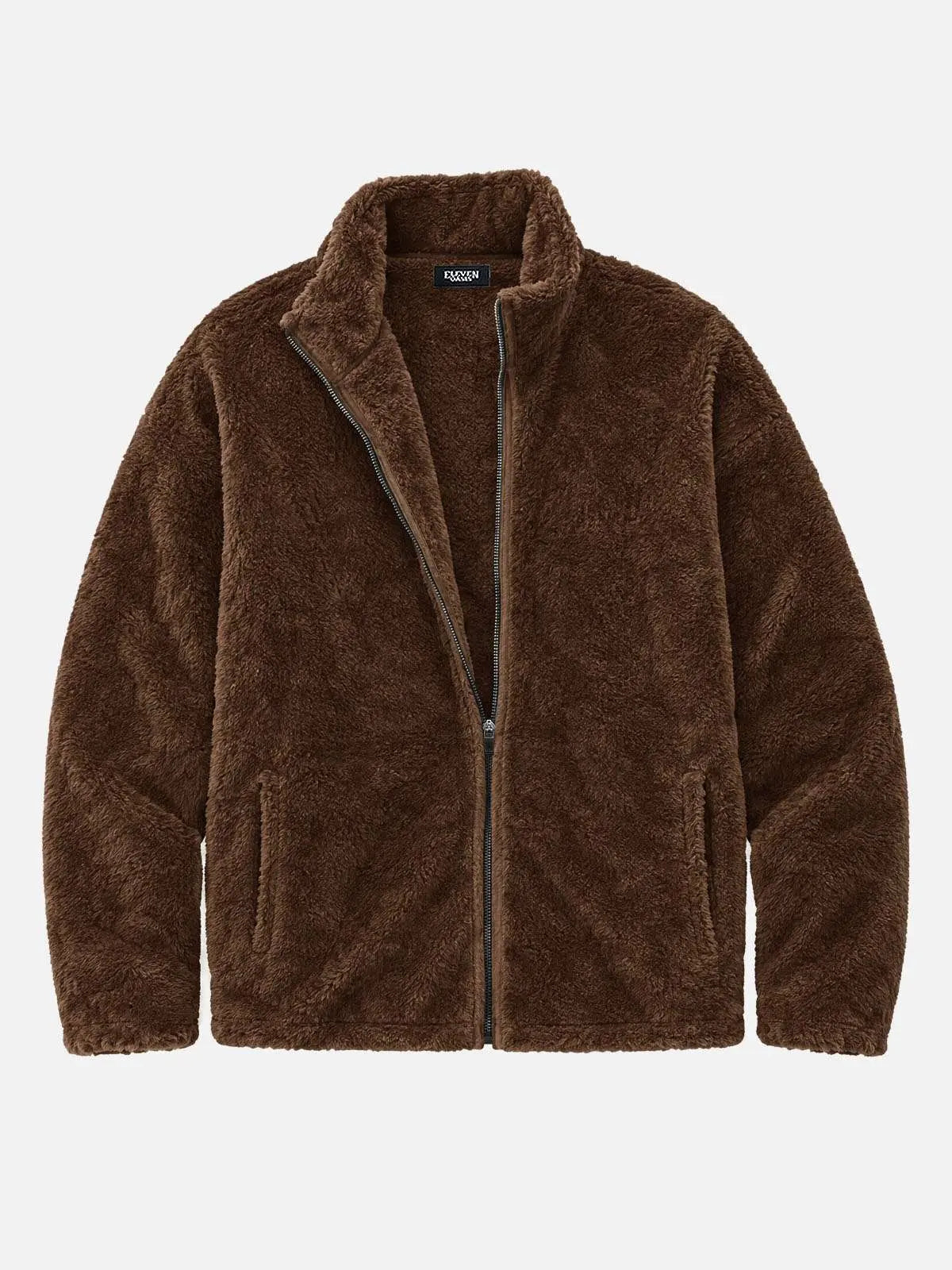 Men's Cozy Fleece Slim Fit Zip-Up Jacket Eleven Oasis