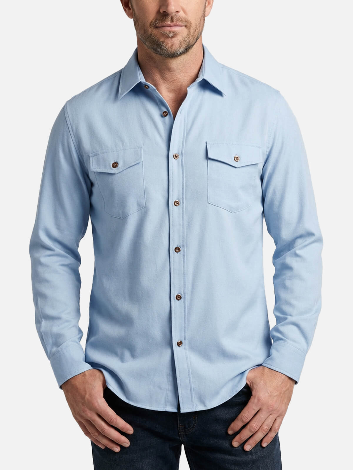 Men's Classic Utility Long Sleeve Shirt Eleven Oasis