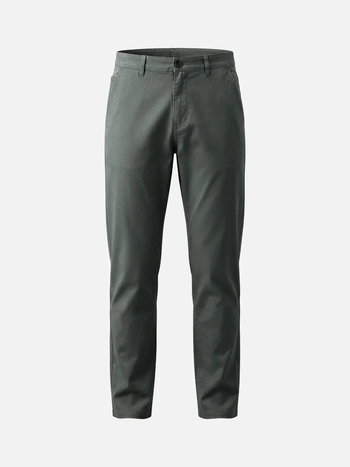 Men's Buttoned Welt Pocket Tapered Stretch Cotton Chino Pants ElevenOasis