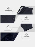 Men's Cable Knit Quarter-Zip Tracksuit Set Eleven Oasis