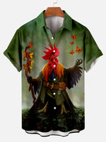 Men's Hawaiian Chick Short Sleeve ShirtMens short sleeve shirts Big and tall Mens shirts Short sleeve shirts for men Mens 4xl shirts Casual short sleeve shirts