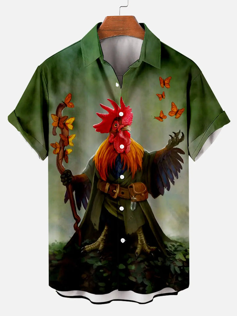 Men's Hawaiian Chick Short Sleeve ShirtMens short sleeve shirts Big and tall Mens shirts Short sleeve shirts for men Mens 4xl shirts Casual short sleeve shirts