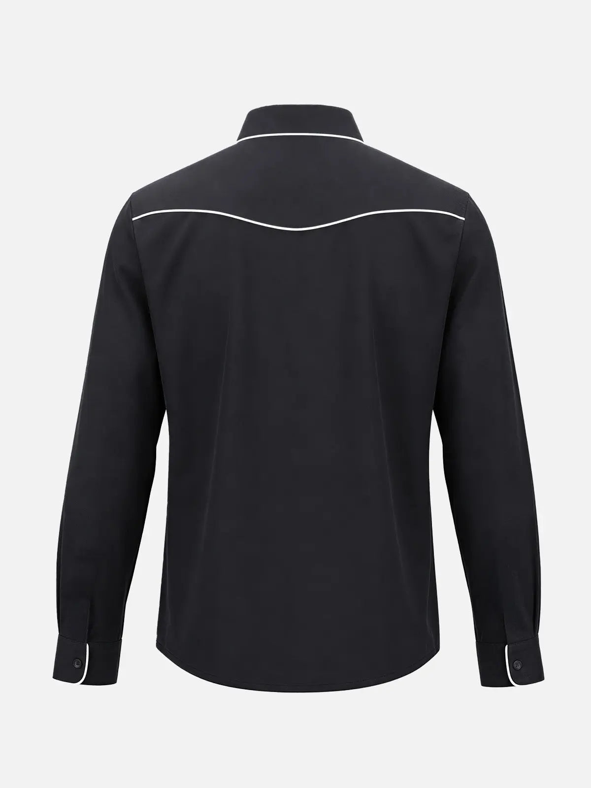Men's Western Yoke Contrast Piping Long Sleeve Shirt ElevenOasis