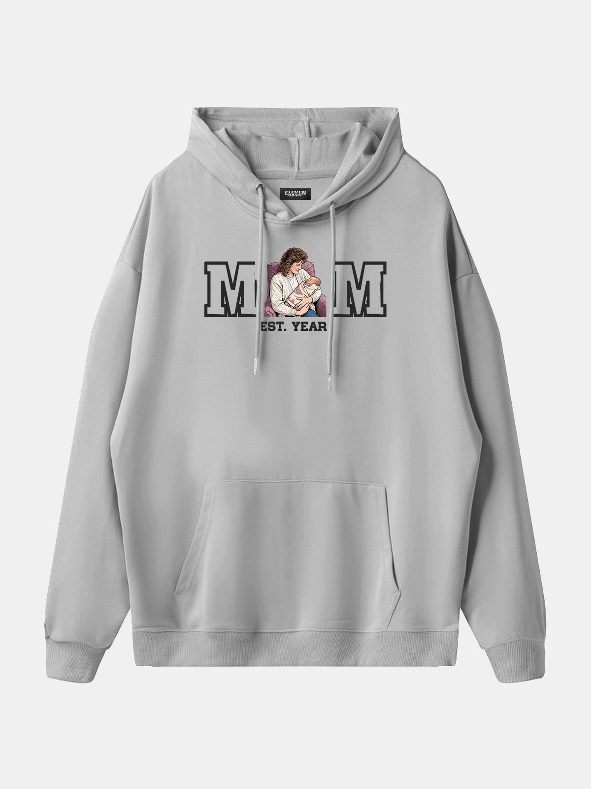 Custom Mom Illustration Hoodie Eleven Oasis