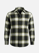 Men's Brushed Cotton Ombre Plaid Long Sleeve Shirt Eleven Oasis