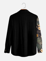 Men's Split Floral Paradise Long Sleeve Shirt Eleven Oasis