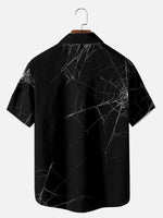 Tall Men's Ominous Spider Halloween Short Sleeve Shirt Eleven Oasis