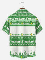 Men's Santa's Excel Budget Fail Christmas Short Sleeve Shirt Eleven Oasis