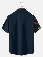 Tall Men's Eagle Floral Americana Short Sleeve Shirt Eleven Oasis