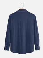 Men's Mid-Century Geometric Long Sleeve Shirt Eleven Oasis