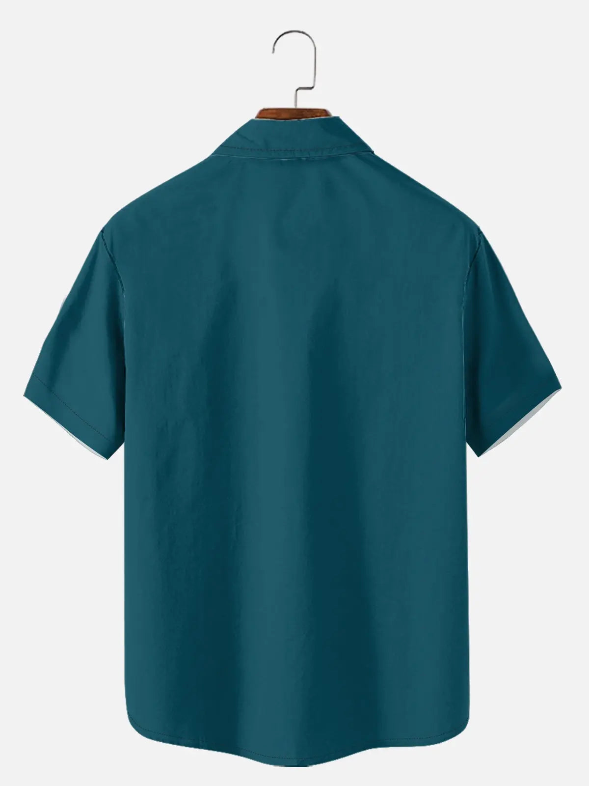 Men's Basic 50s Style Bowling Short Sleeve Shirt ElevenOasis