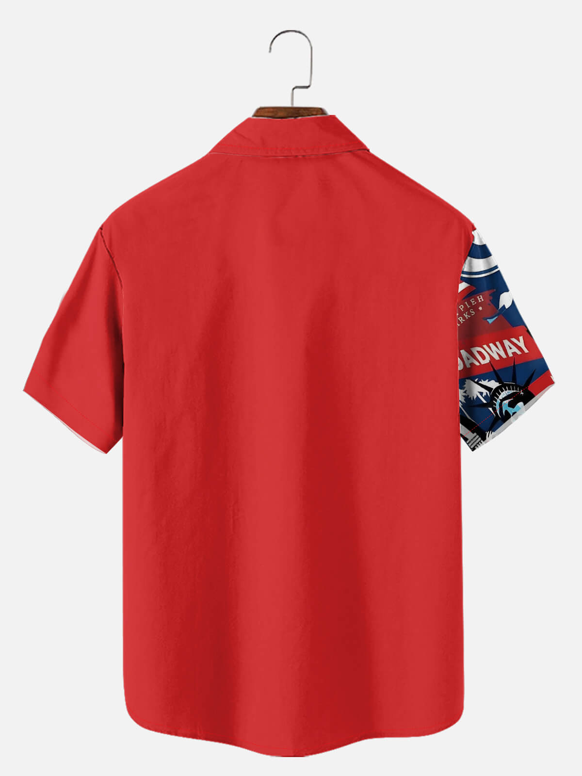 Men's American Road Trip Collage Short Sleeve Shirt Eleven Oasis