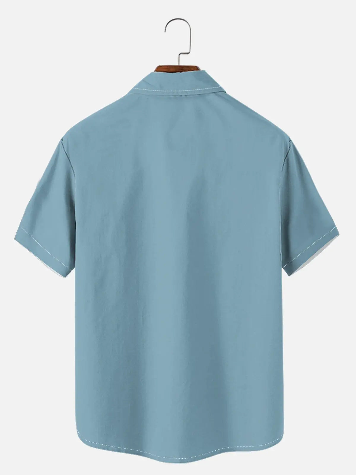 Men's Striped Everyday with Toucan in a Cocktail Glass Short Sleeve Casual Shirt ElevenOasis