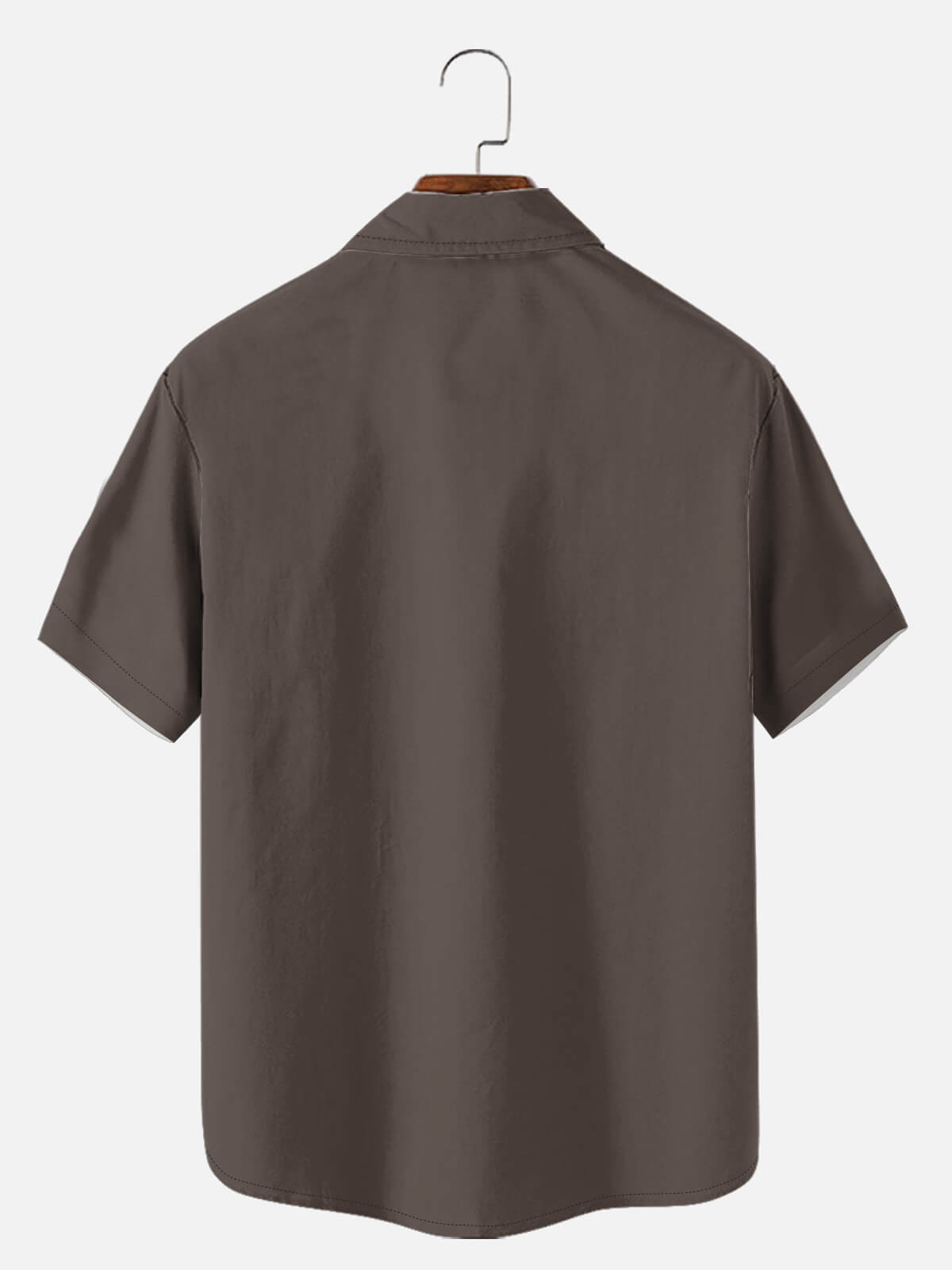 Men's Classic Striped Bowling Style Short Sleeve Shirt ElevenOasis