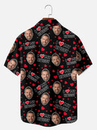 Custom Face Love Short Sleeve Shirt - I Heart My Wife / I Heart My Hubby (Sold individually) Eleven Oasis