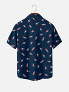 Men's Patriotic Popsicle Short Sleeve Shirt ElevenOasis