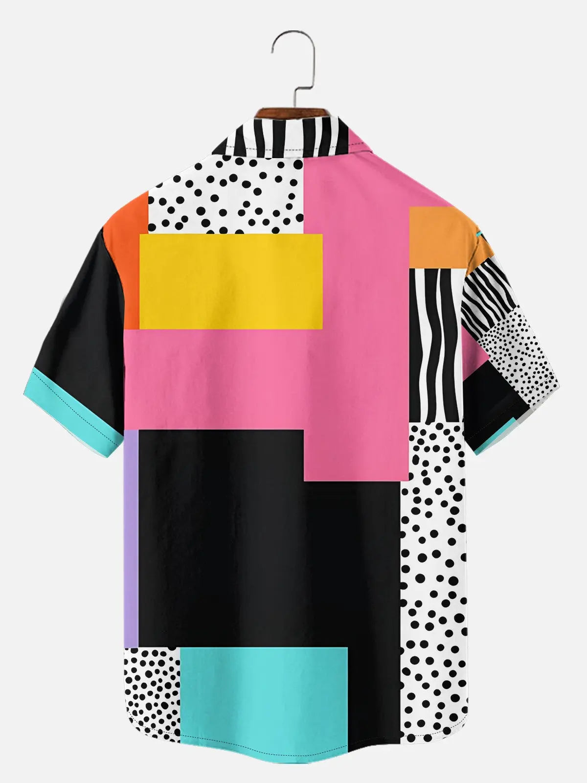 Men's Retro Pop Art Short Sleeve Shirt Eleven Oasis