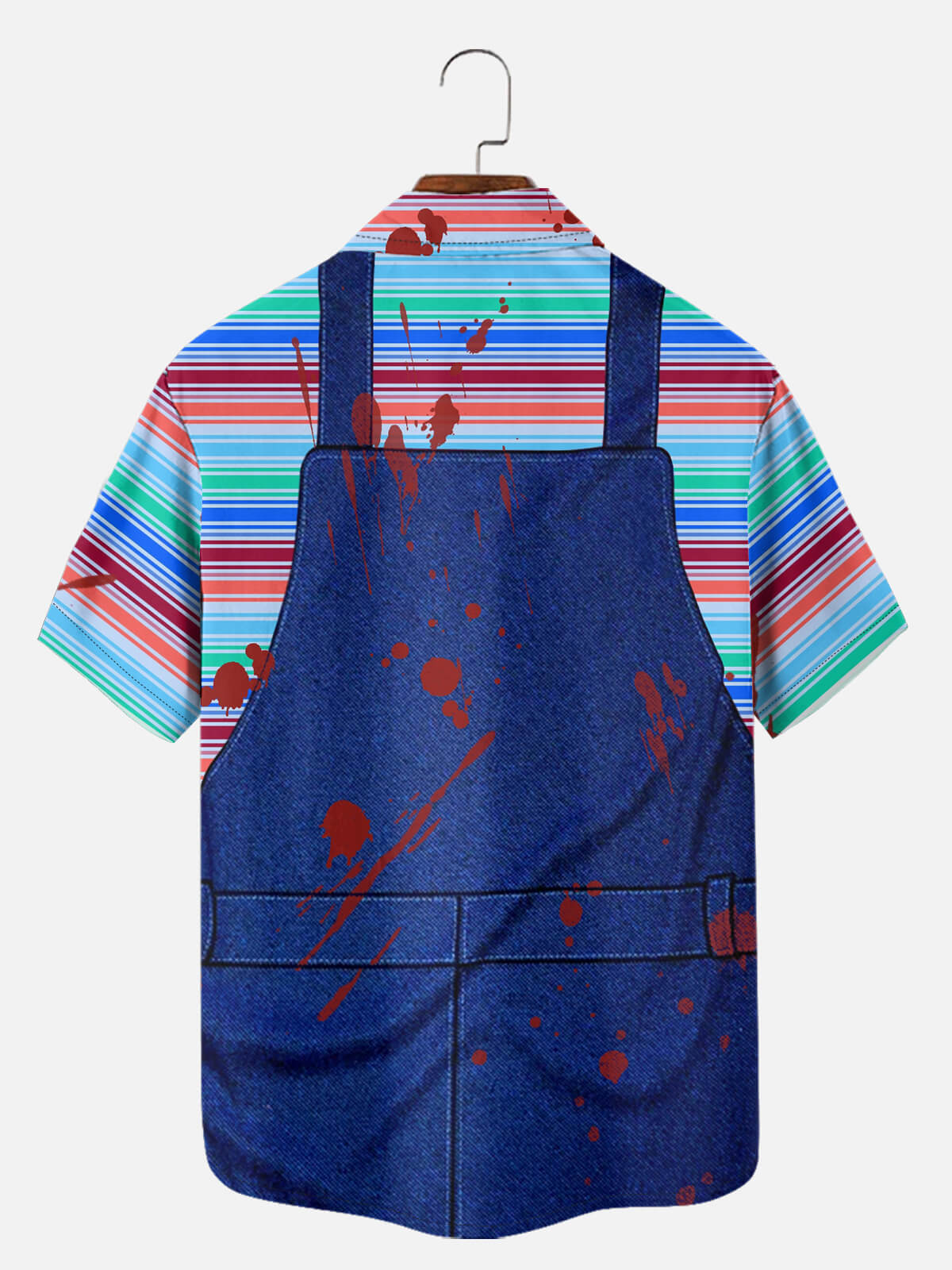 Tall Men's Chucky Good Guys Halloween Short Sleeve Shirt Eleven Oasis