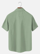 Men's Coconut Tree Casual Breathable Hawaiian Short Sleeve Shirt ElevenOasis