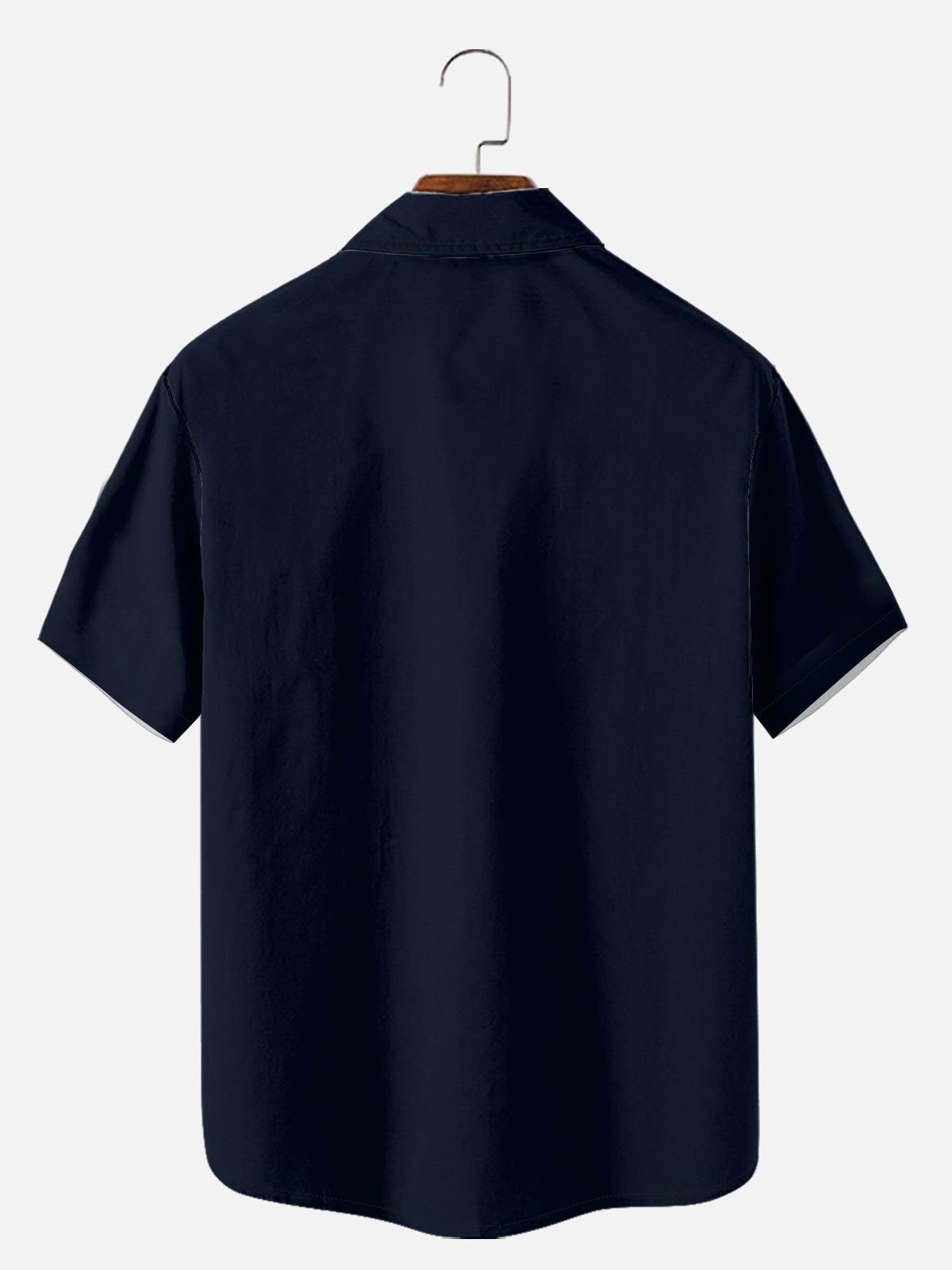 Tall Men's Modern Retro Panel Short Sleeve Shirt Eleven Oasis