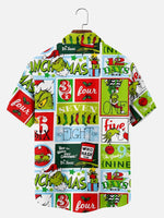 Tall Men's Grinch Countdown Christmas Short Sleeve Shirt Eleven Oasis