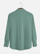 Men's Striped Everyday with Toucan in a Cocktail Glass Long Sleeve Shirt ElevenOasis